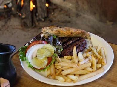 Tiwa Kitchen Fry Bread Burger